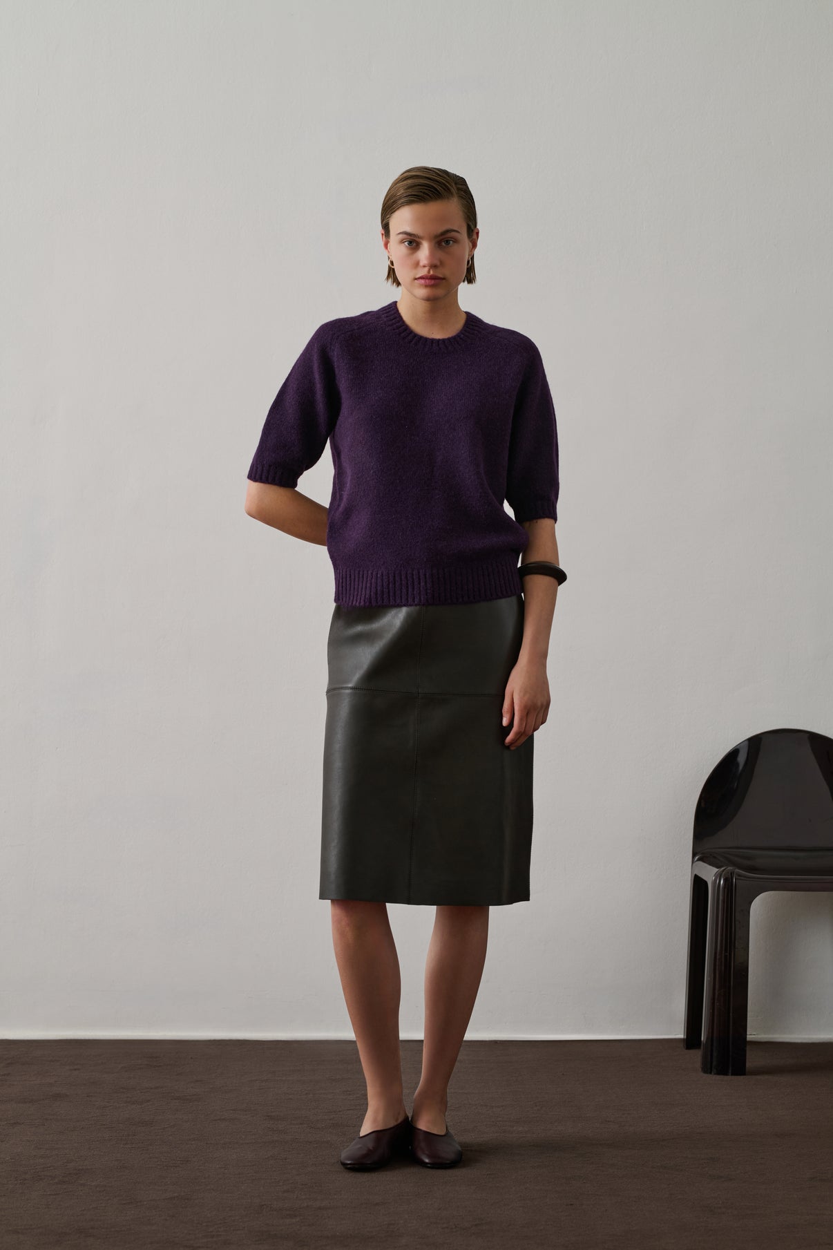 Pull Betina - Violet - Femme vue 1