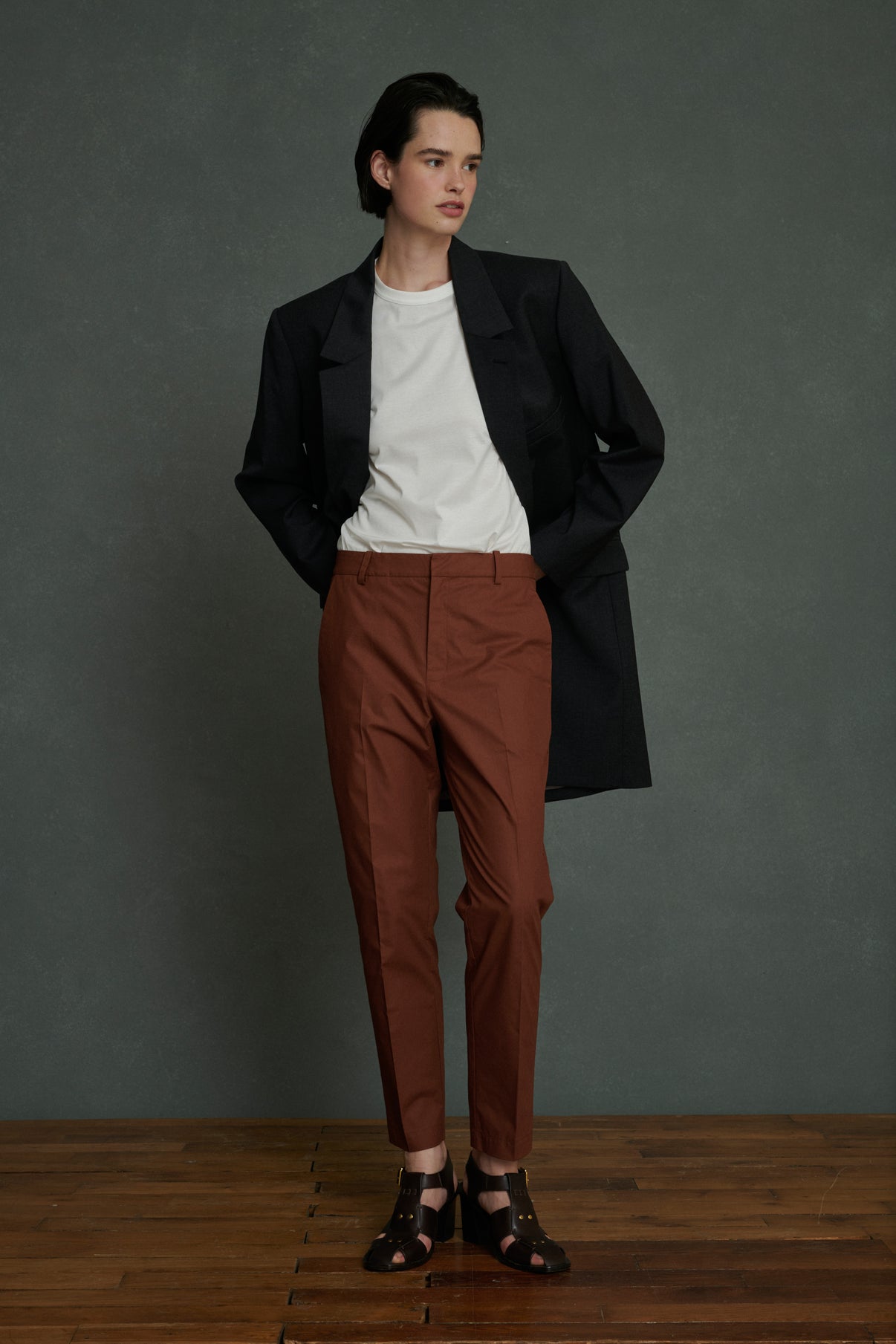 Pantalon Adele - Terre Battue - Coton - Femme vue 1