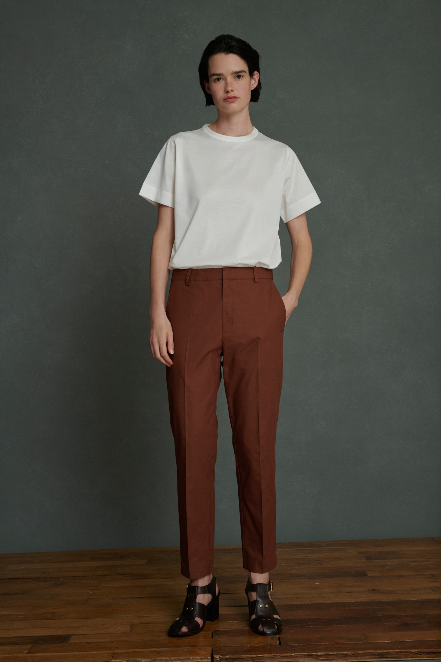 Pantalon Adele - Terre Battue - Coton - Femme