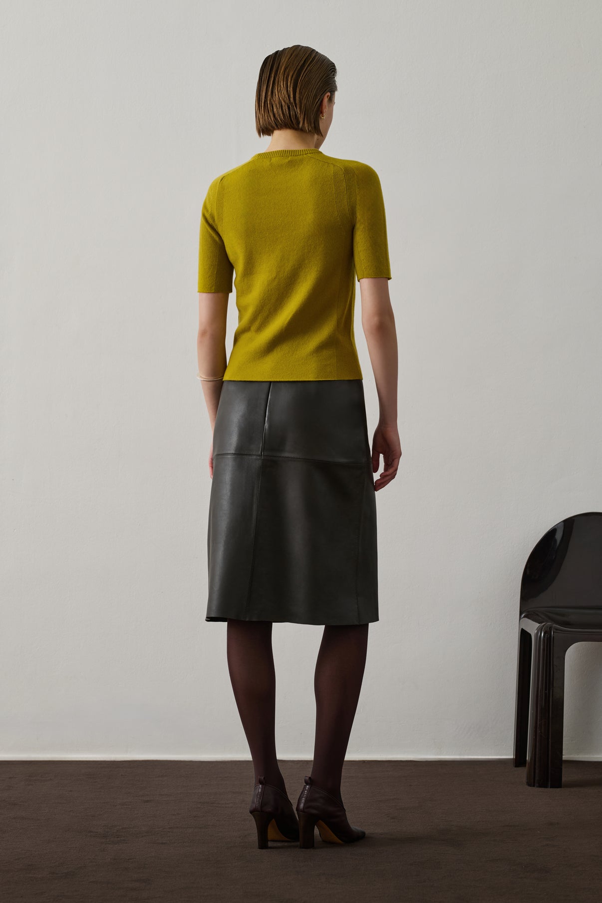 Pull Galanga - Moutarde - Cachemire - Femme vue 3