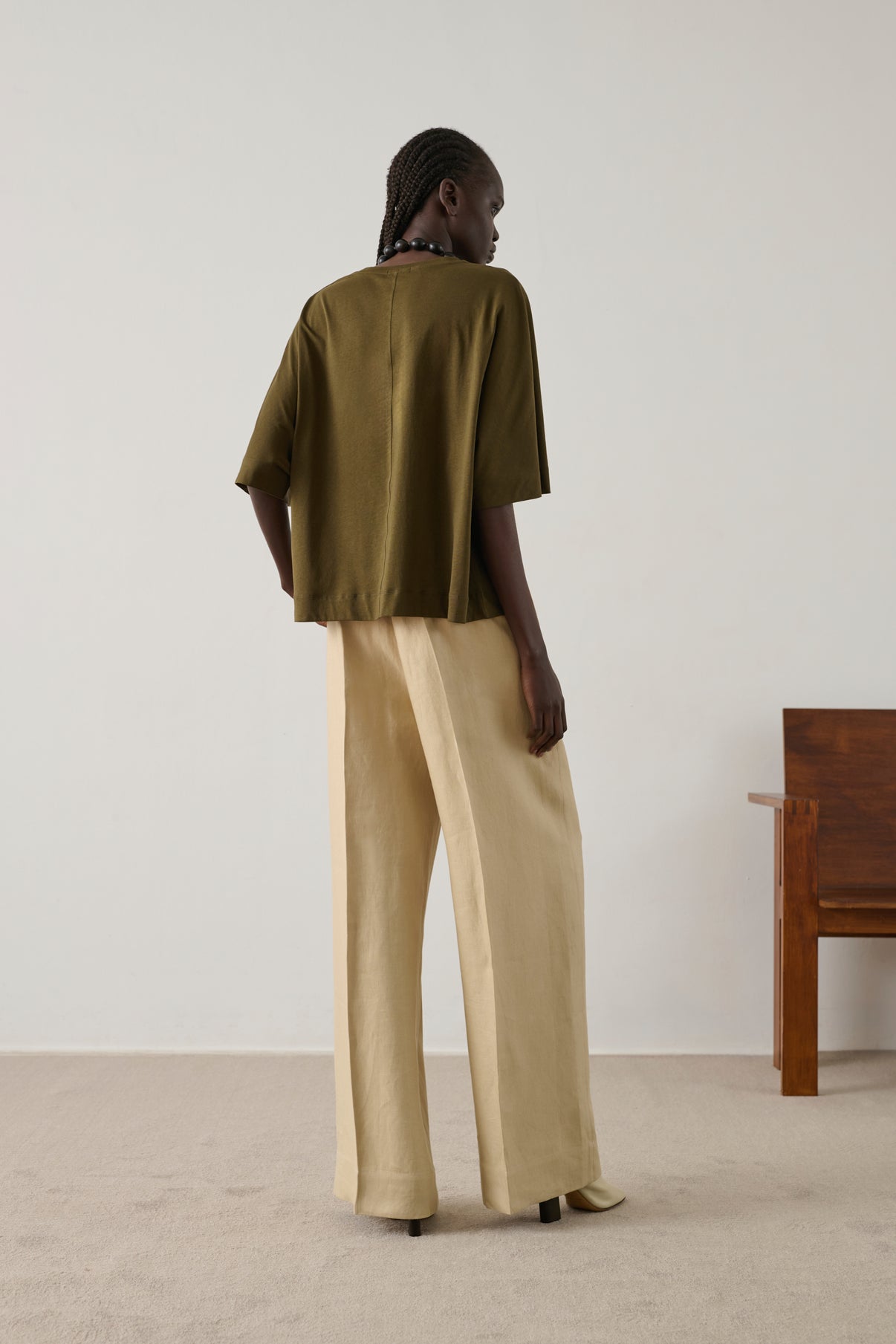 Tee-Shirt Helsinki - Kaki/Bronze - Coton - Femme vue 2