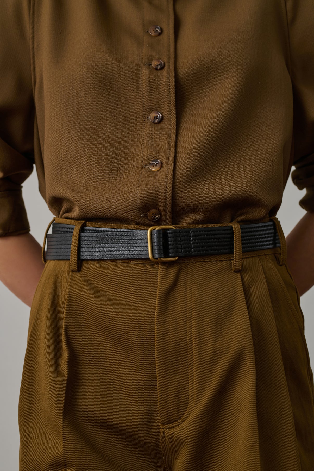 Ceinture Fiora - Noir - Cuir - Femme vue 2