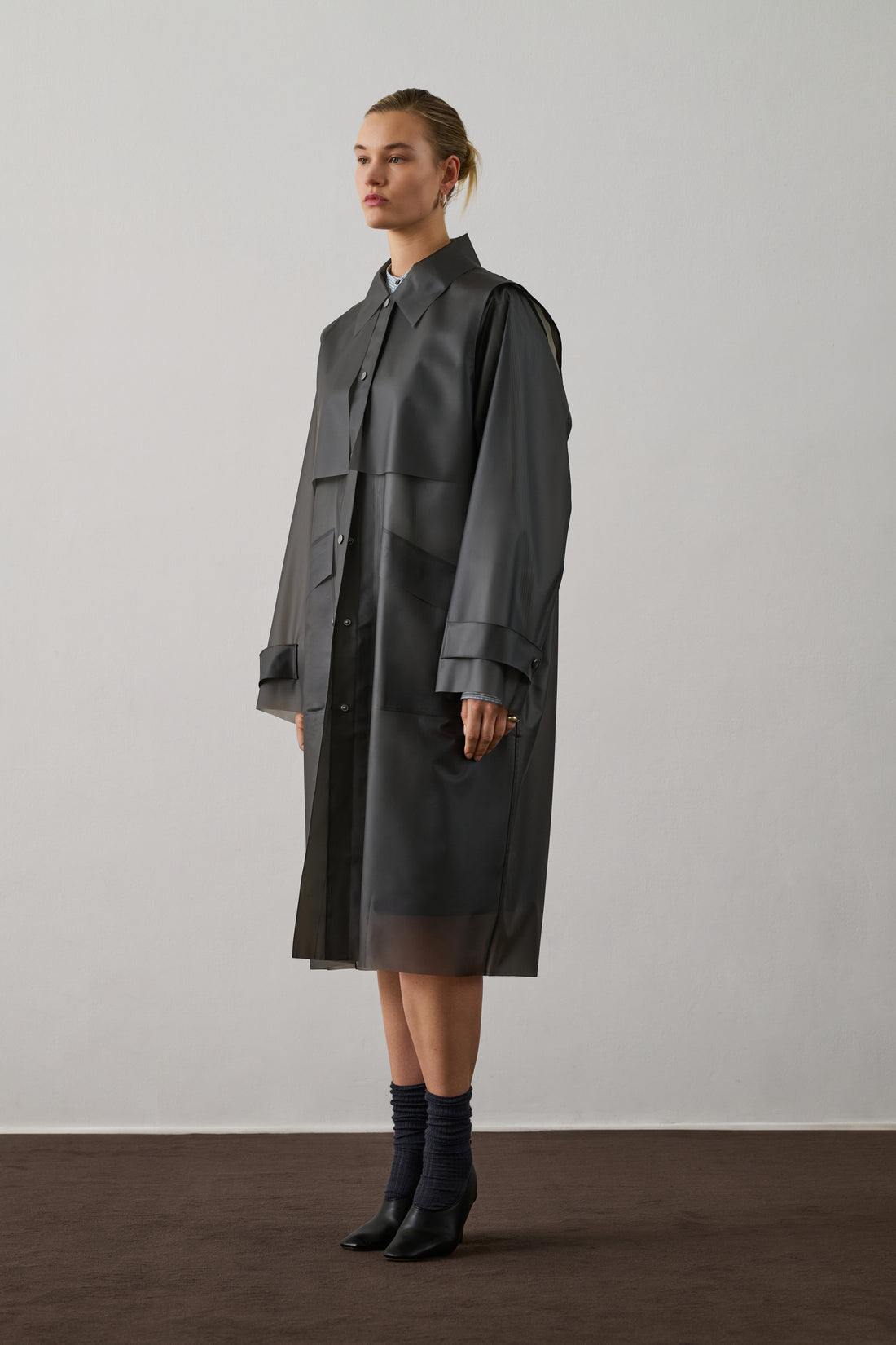 Trench Gaultier - Gris Anthracite - Femme