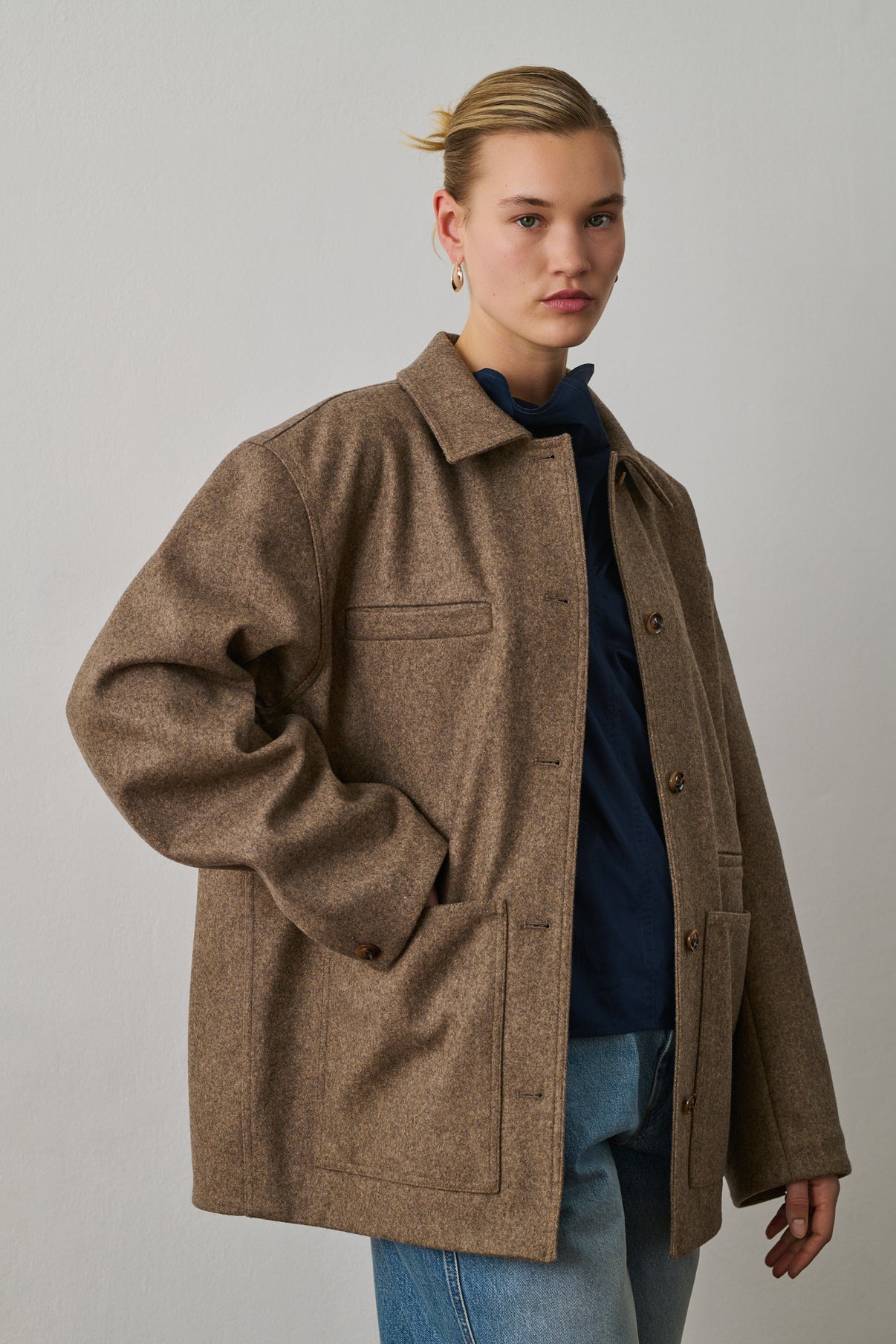 Veste Domingo - Chataîgne - Laine - Femme vue 5