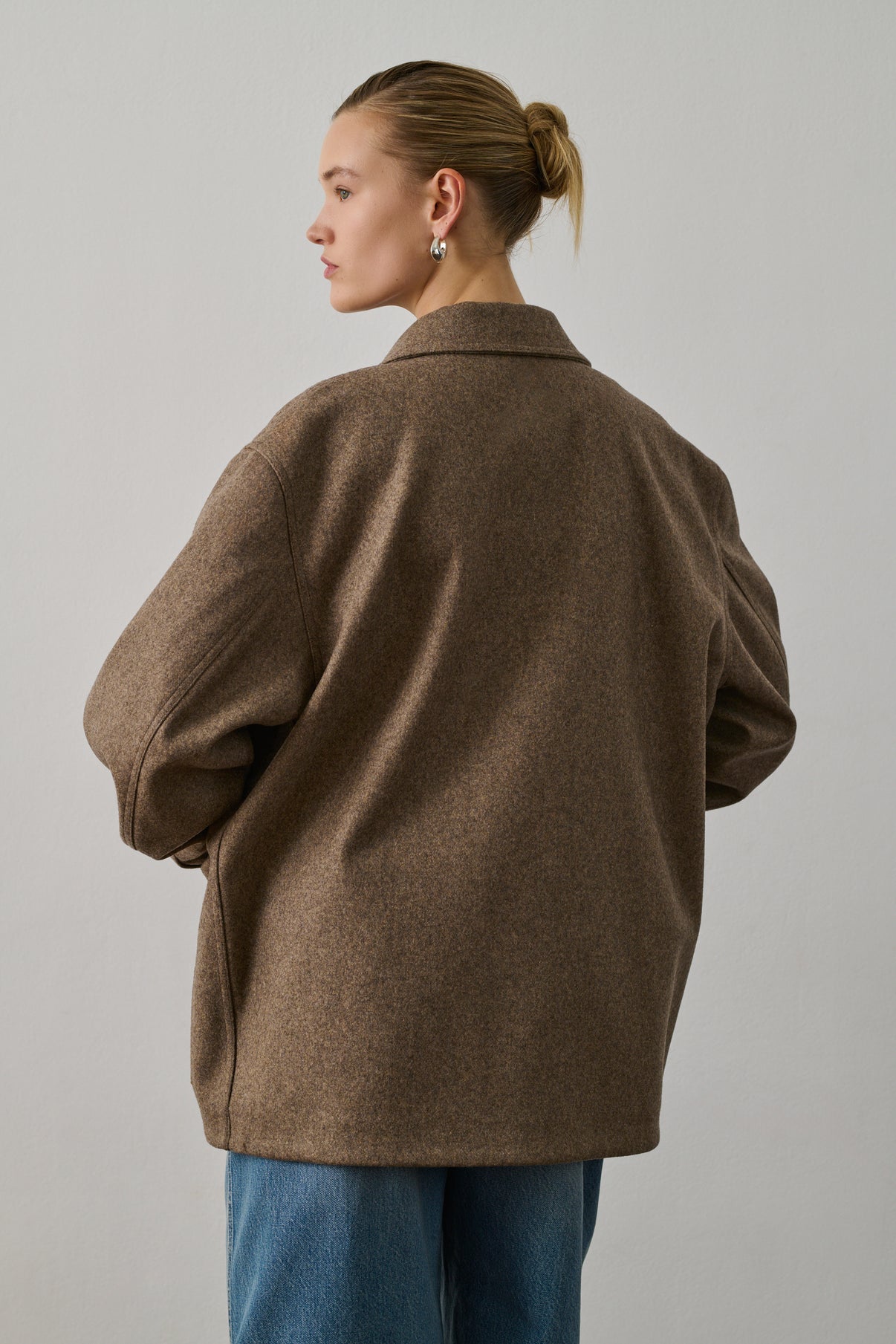 Veste Domingo - Chataîgne - Laine - Femme vue 6