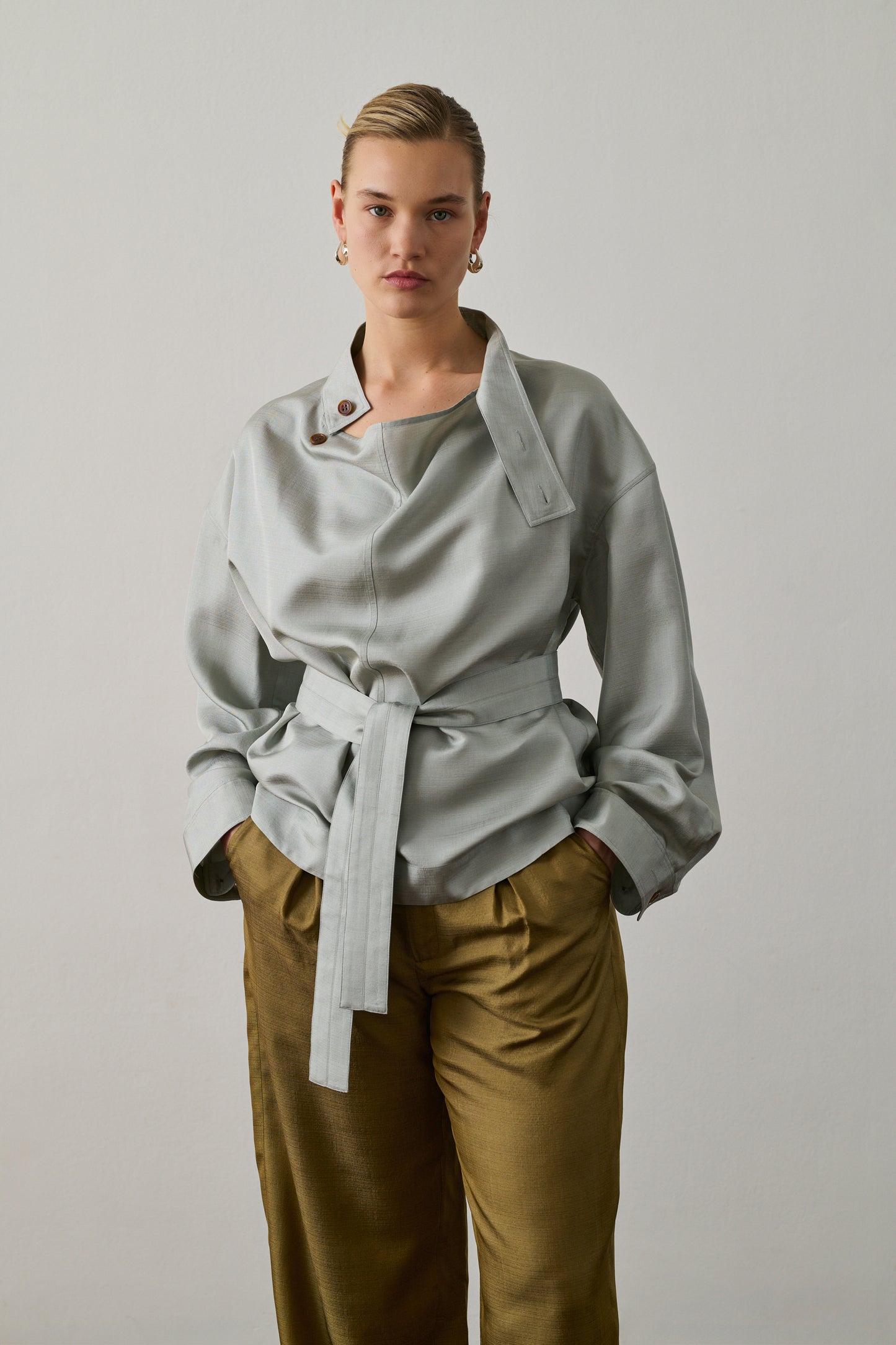 Chemise Felicite - Bleu Glacé - Soie - Femme