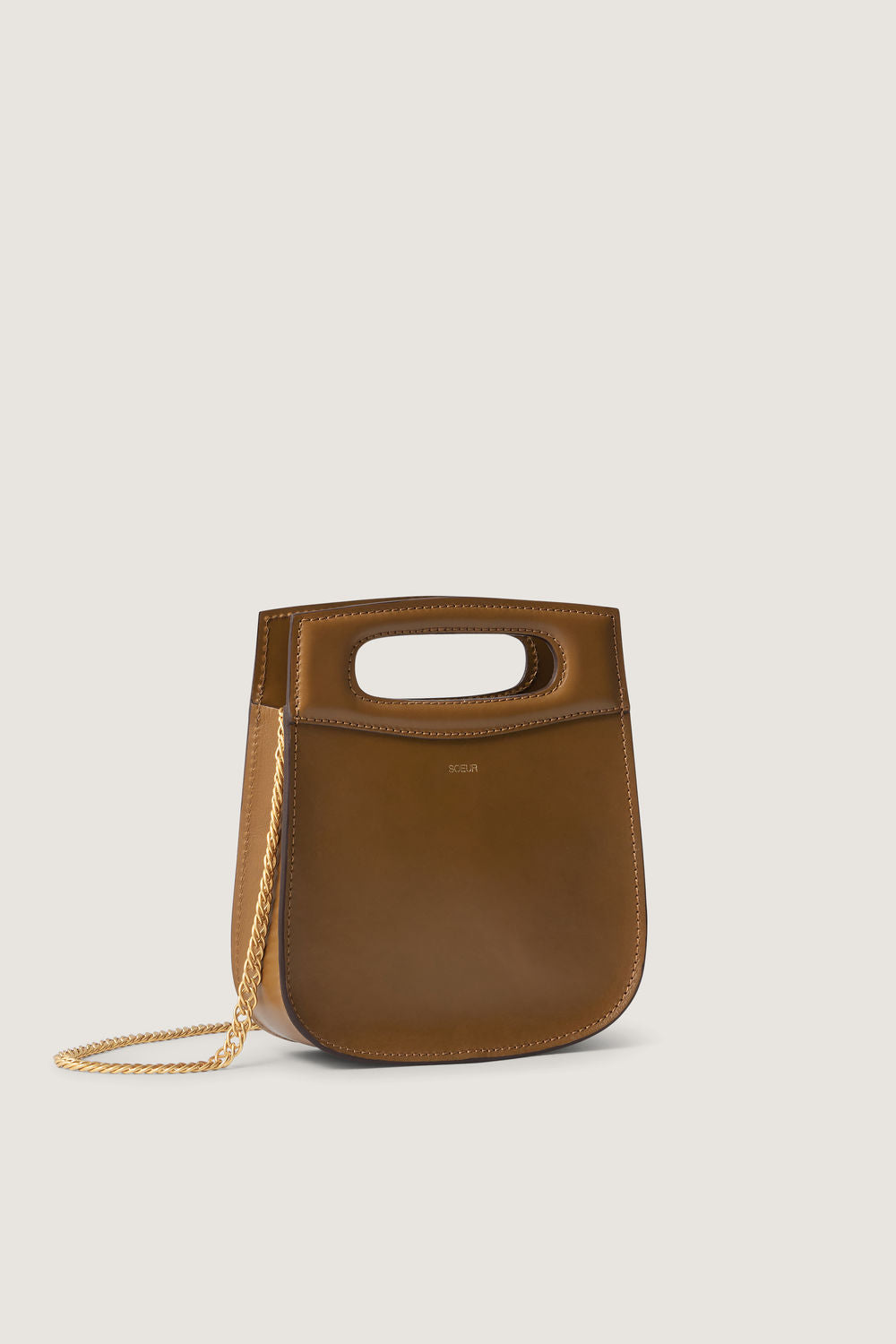 Sac Cheri Mini - Bronze - Cuir - Femme vue 3