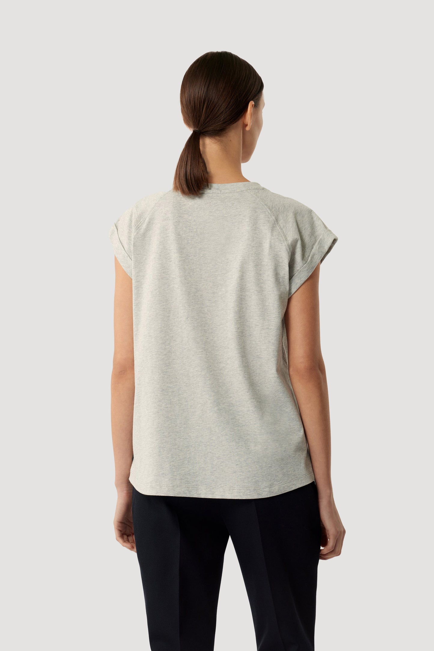 Tee-Shirt Valentina - Gris Chiné - Coton - Femme