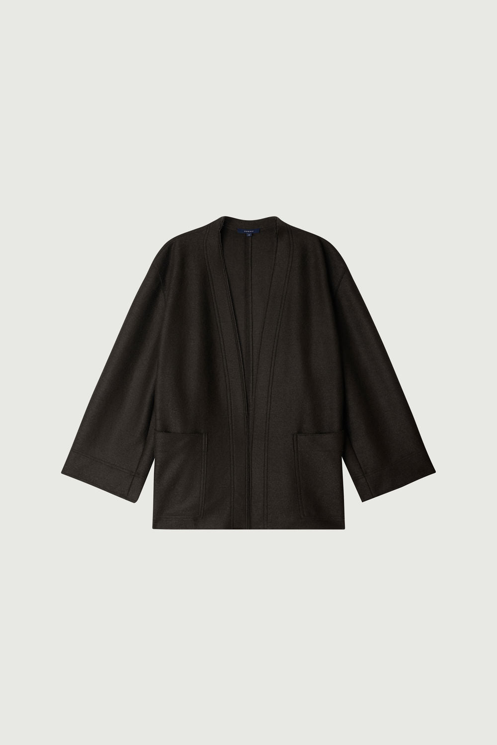 Veste Balme - Vert Ébène - Laine - Femme vue 7